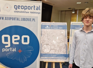 Piotr Twardowski z kl. 1c zwycięzcą konkursu "Łódzkie na mapach 2024"