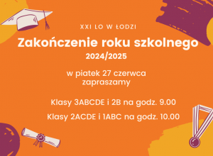 Zakończenie roku szkolnego