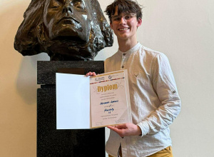 Alexander Łamacz finalistą 49. Ogólnopolskiej Olimpiady Języka Niemieckiego oraz stypendystą Marszałka Województwa Łódzkiego