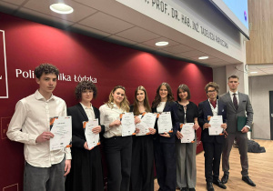 Nasi uczniowie na gali programu MORE na PŁ