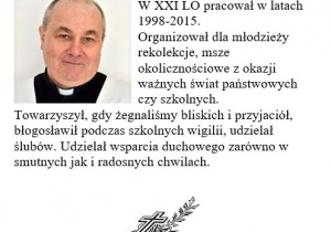 ks. Leszek Kaczor - nauczyciel religii