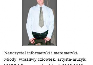 Marcin Jaszczyk - nauczyciel informatyki